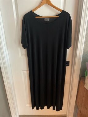 Jostar - Black Short Sleeve Maxi Dress - Ladies Size 3XL